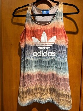 (2/$40) Adidas Multicolor Ombre Trefoil Tank Top
